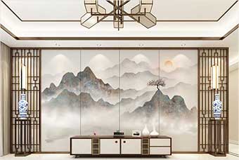 白山森佰汇航空纤维（山水画系列）